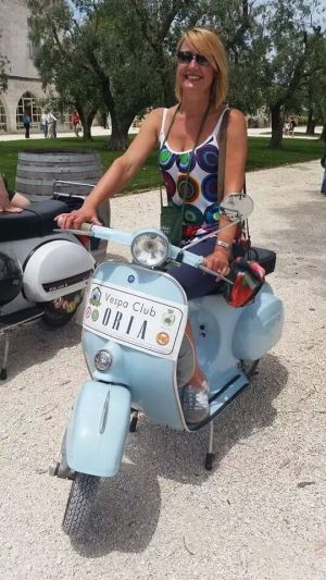 My new baby blue Vespa!