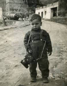 Alfredo Passante with his camera aged 2