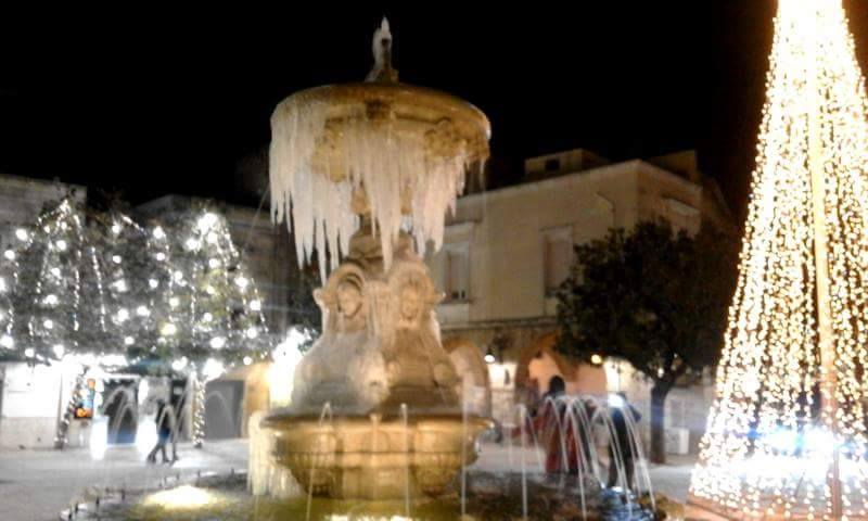 Icicles on the Fountain: Francavilla Fontana